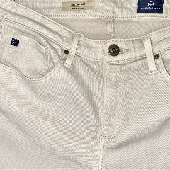 AG Size 29 The Legging Super Skinny Tan Beige Sand Denim Jeans - Picture 4 of 9